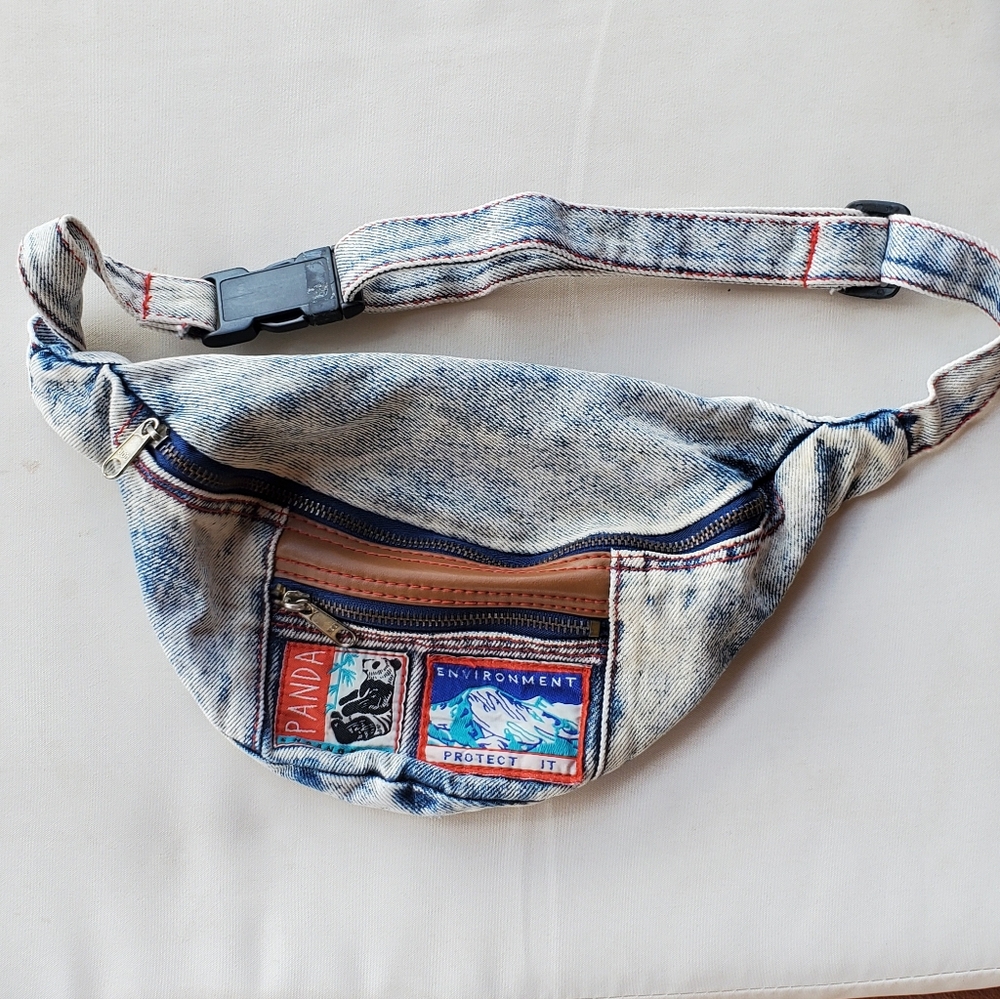 80s/90s Denim Fanny Pack